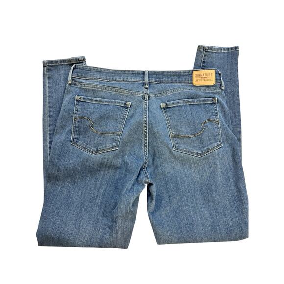 Levi Strauss Signature Mid Rise Skinny Jeans Women’s Size 14S - Picture 4 of 4